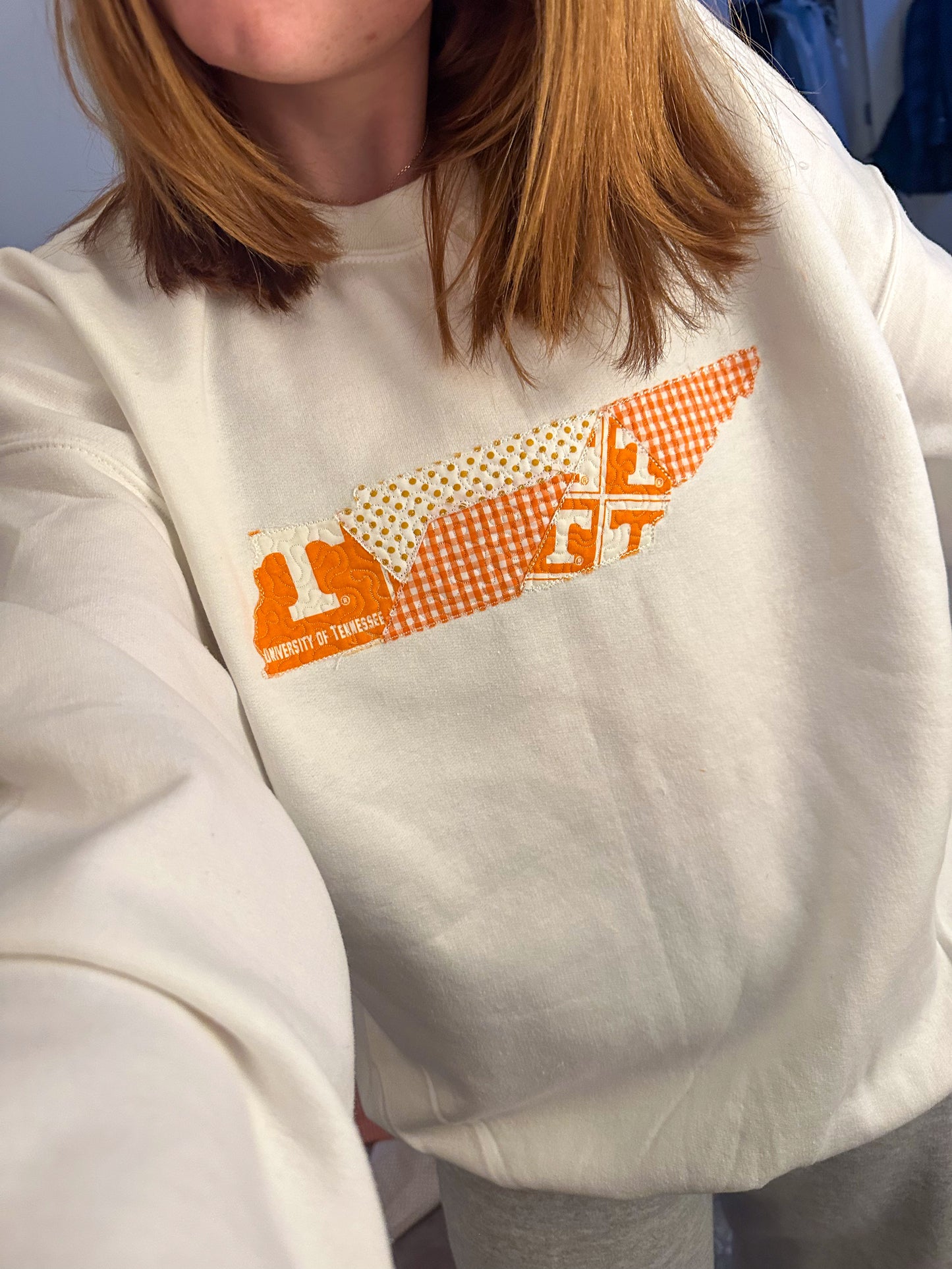 Tennessee Quilted Patchwork Crewneck