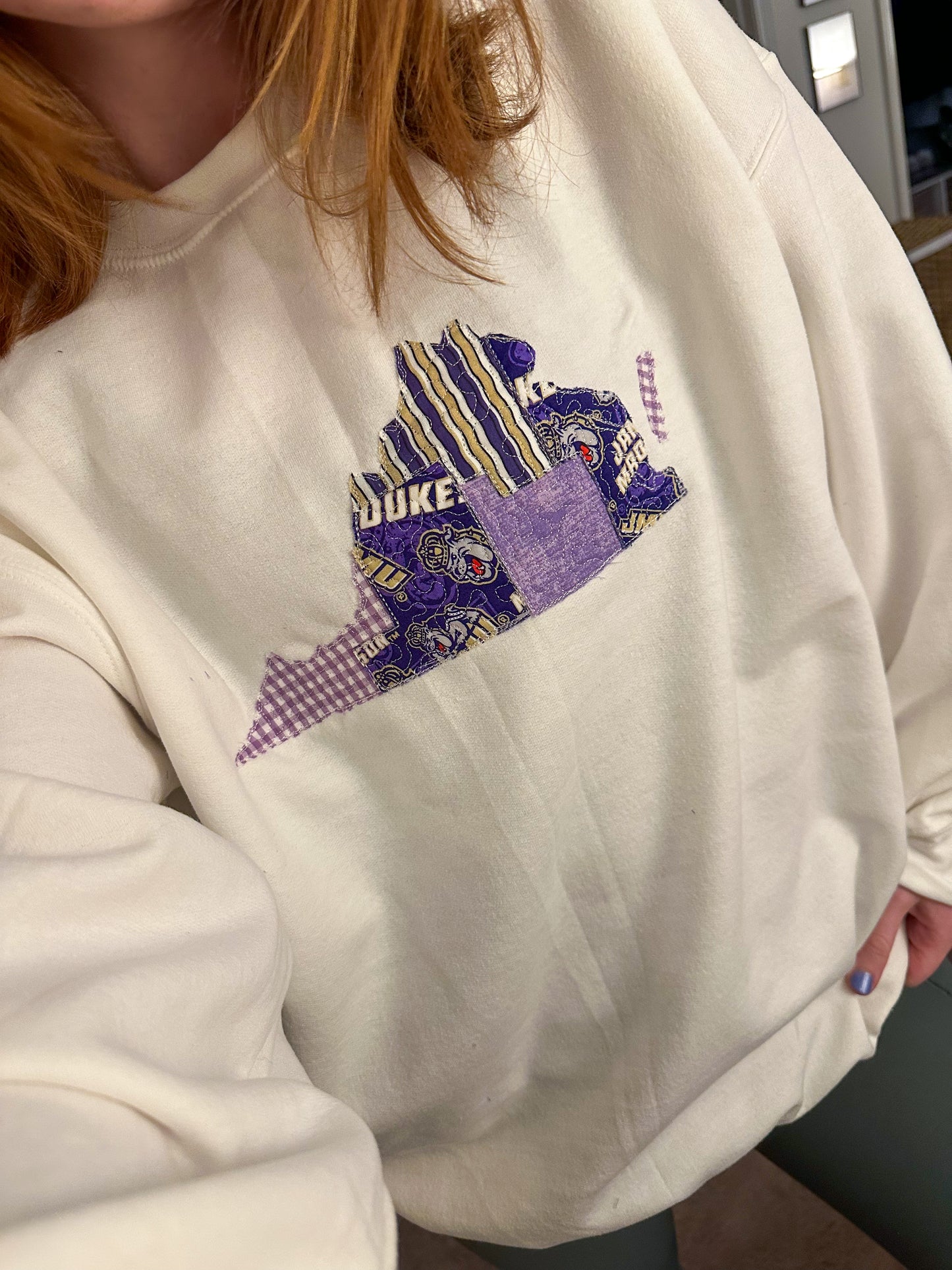 James Madison Quilted Crewneck
