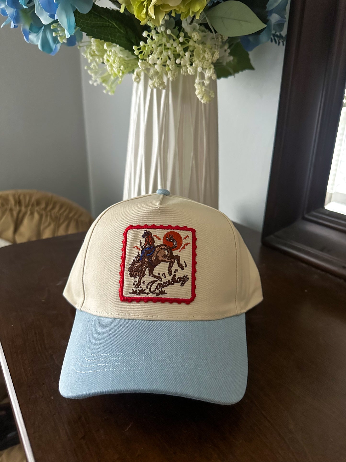 Cowboy Horse Embroidery Trucker Hat