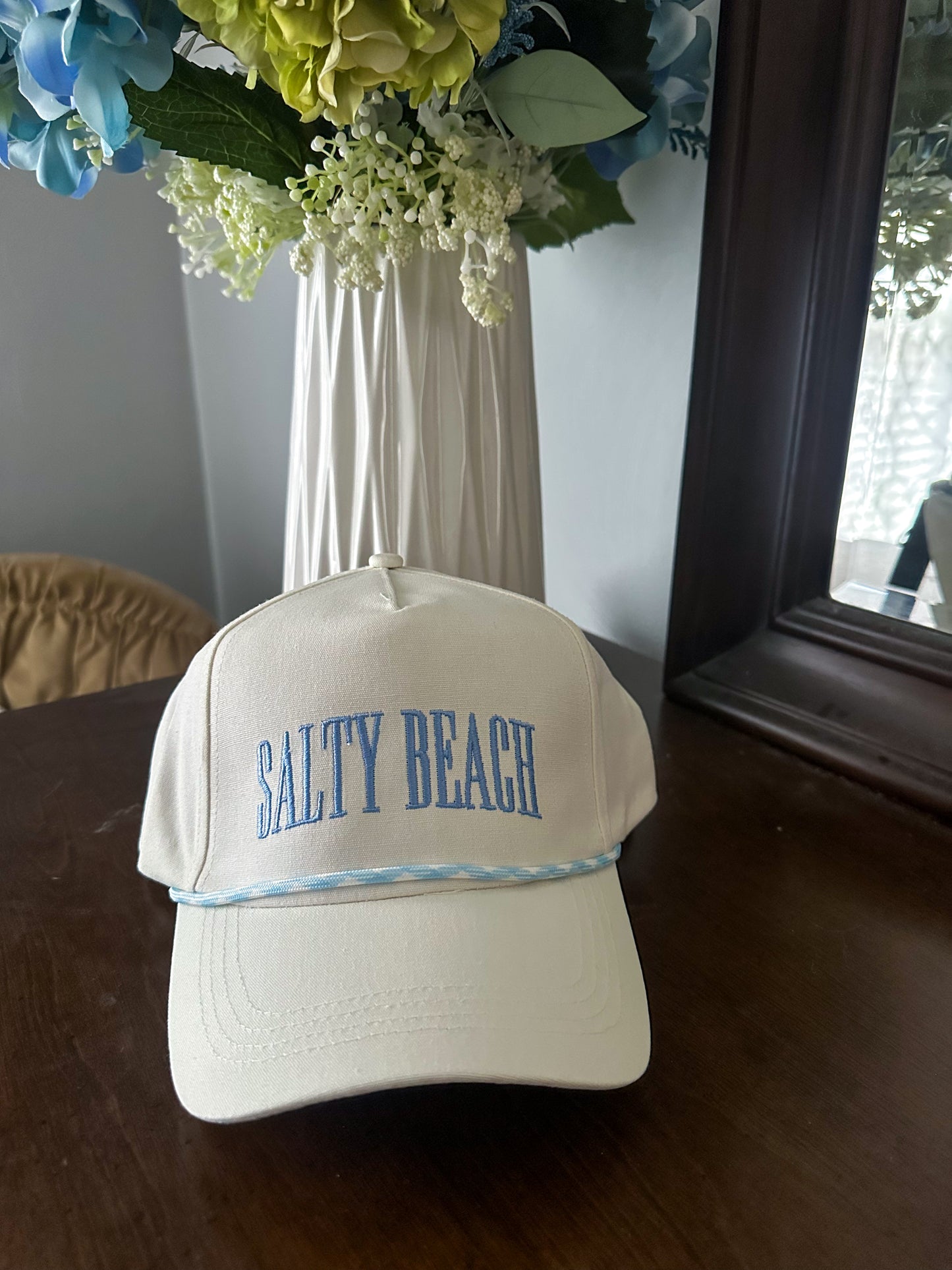 Salty Beach Embroidered Trucker Hat