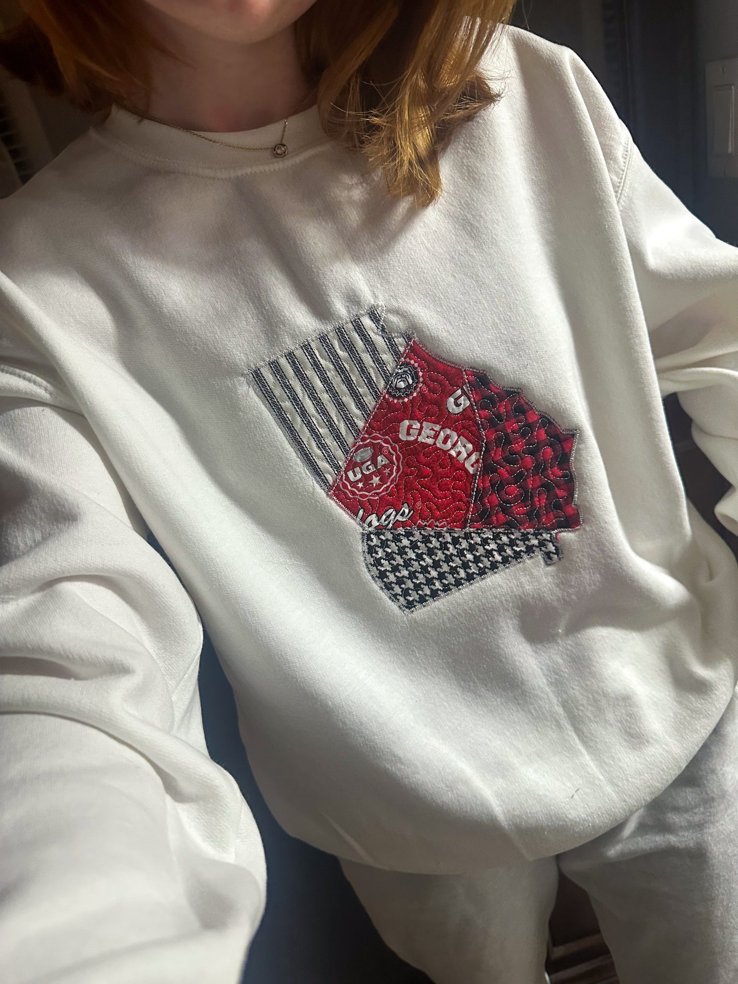 Athens Georgia Quilted Crewneck