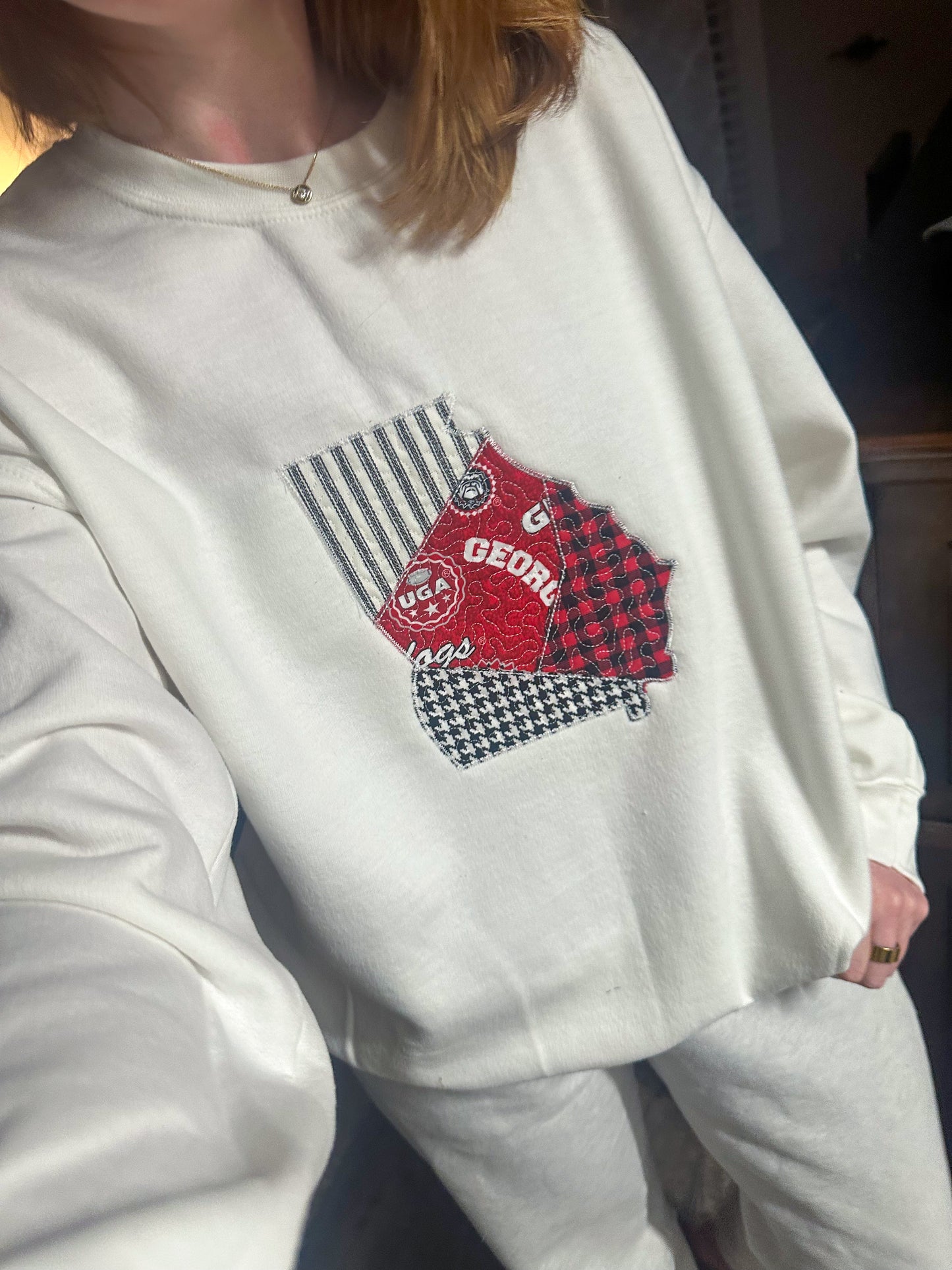 Athens Georgia Quilted Crewneck
