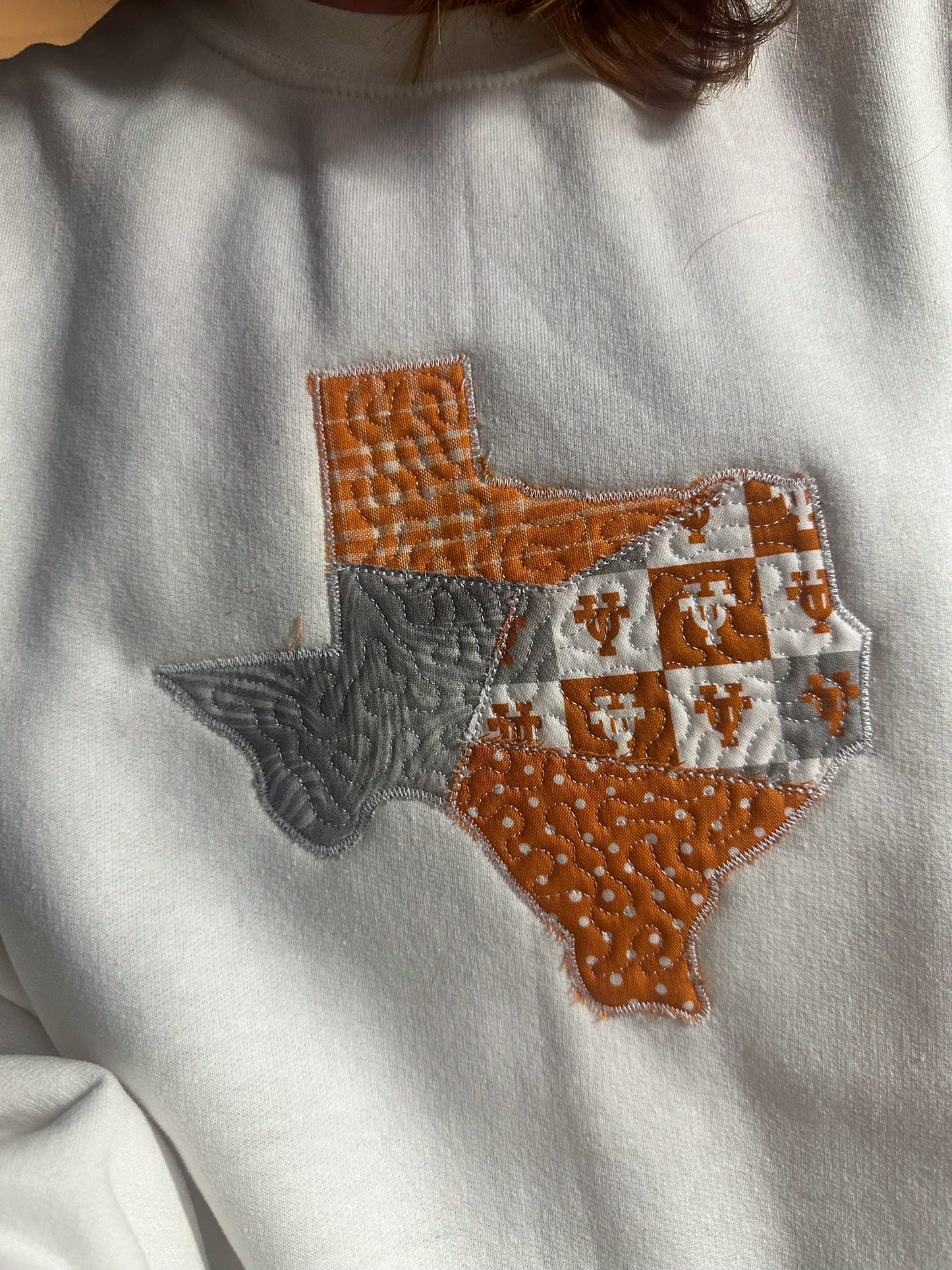 Austin Texas Quilted Crewneck