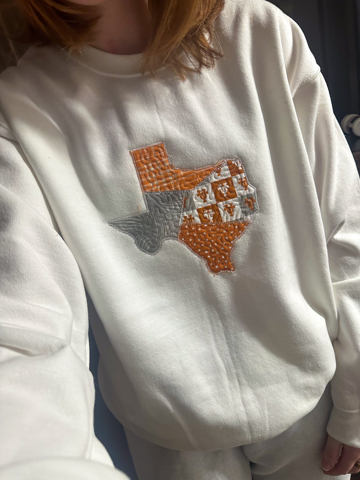 Austin Texas Quilted Crewneck