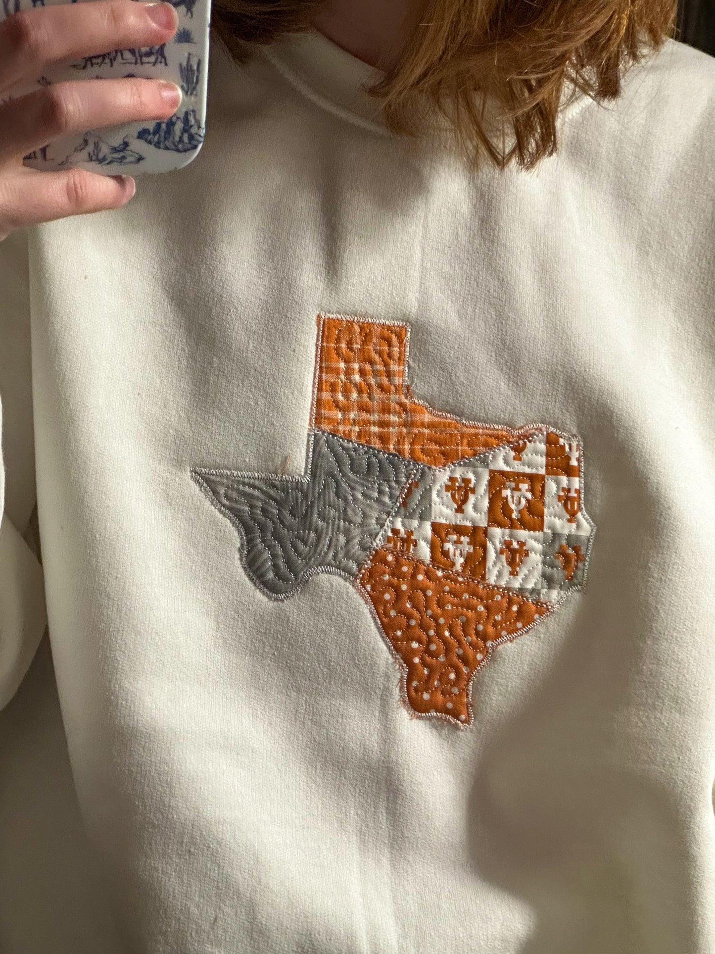 Austin Texas Quilted Crewneck