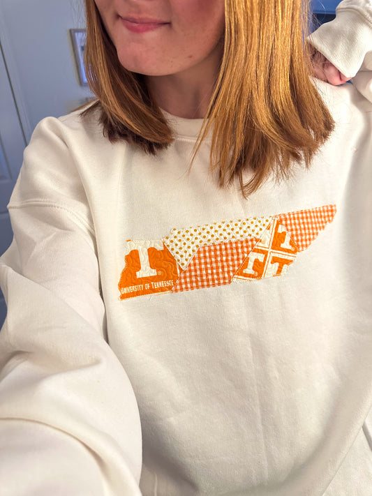 Tennessee Quilted Patchwork Crewneck