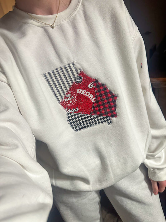 Athens Georgia Quilted Crewneck