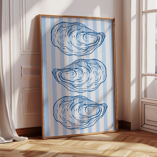 Oyster Stripes Print